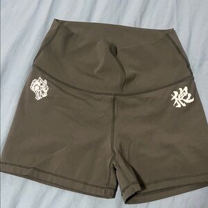 Darc Sport Olive Graphic Bike Shorts